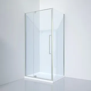 Душевой уголок Black&White Stellar Wind 8181000CC 100x80 см профиль хром стекло прозрачное